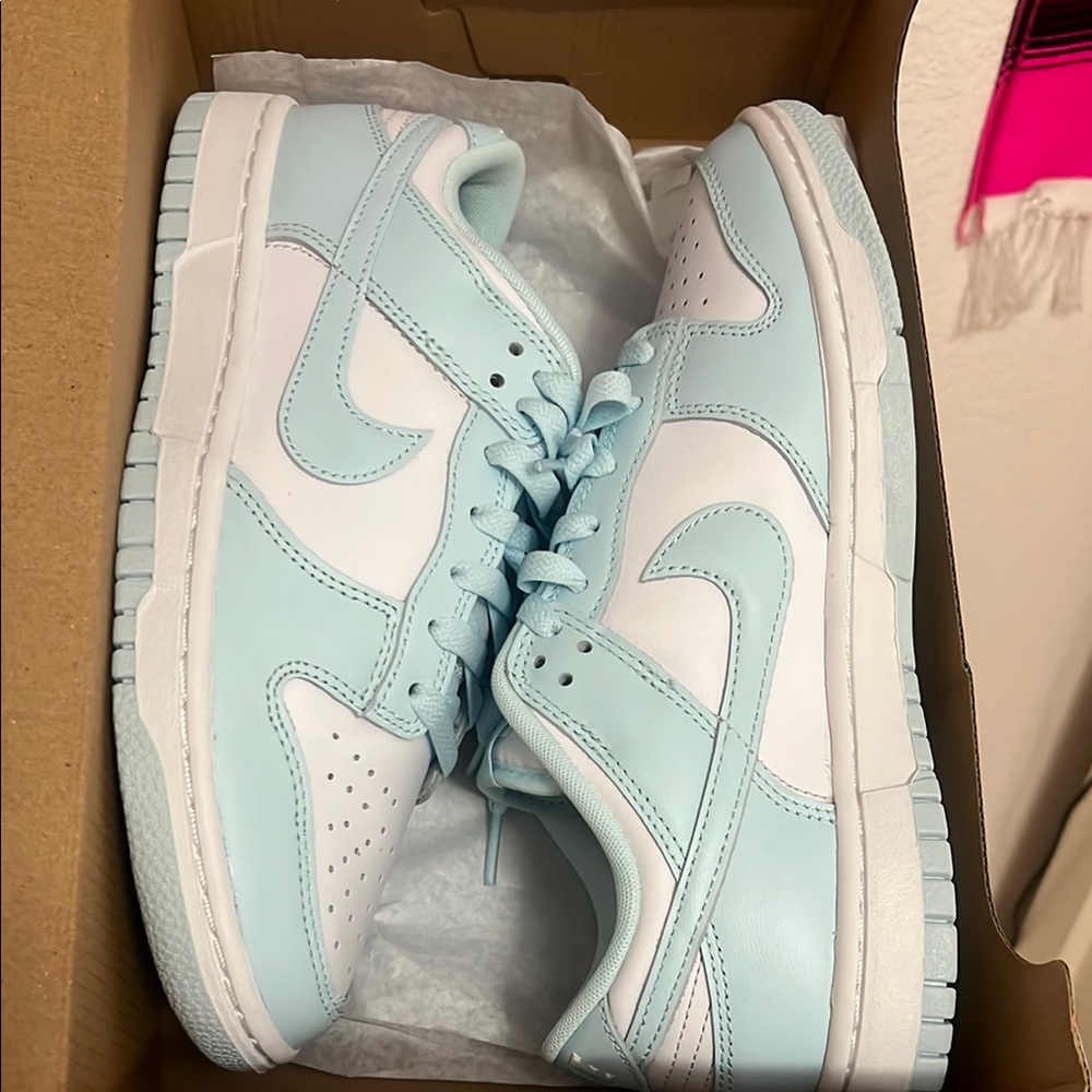 Nike Dunk Low Retro Glacier Blue and White